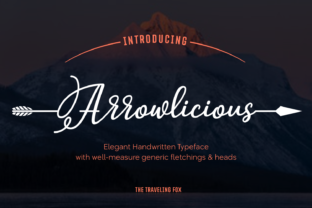 Arrowlicious: Crafting Connections with a Modern Script Font