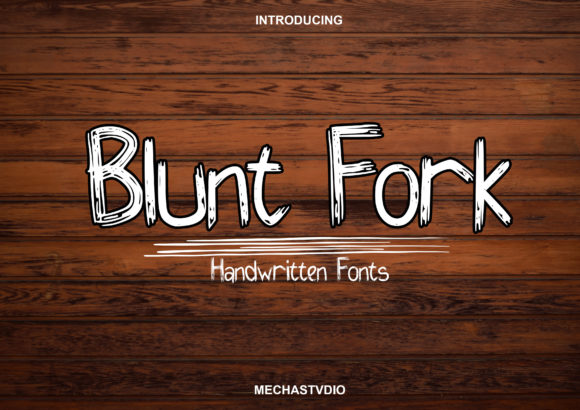 Blunt Fork: A Modern Script Font for Elegant Branding