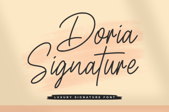 Doria Signature: A Creative Script Font for Distinct Branding