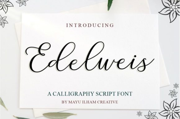 Edelweis: A Calligraphy Script for Luxury Branding