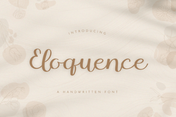 Eloquence: A Fresh Take on the Handwritten Script Font