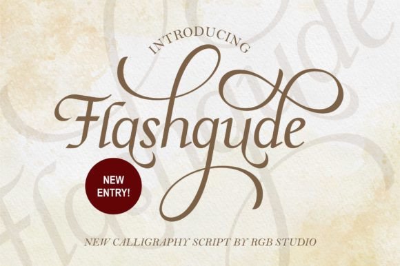 Flashgude: A Script Font That Balances Delicate Beauty with Practical Elegance