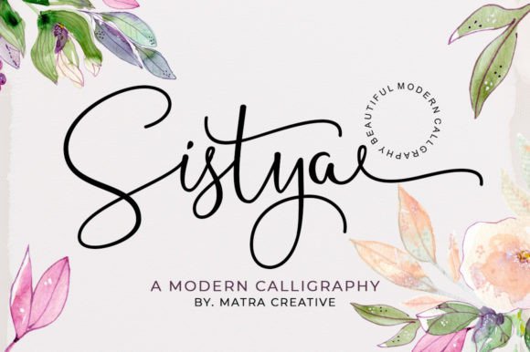 Sistya: A Modern Script Font for Timeless Design