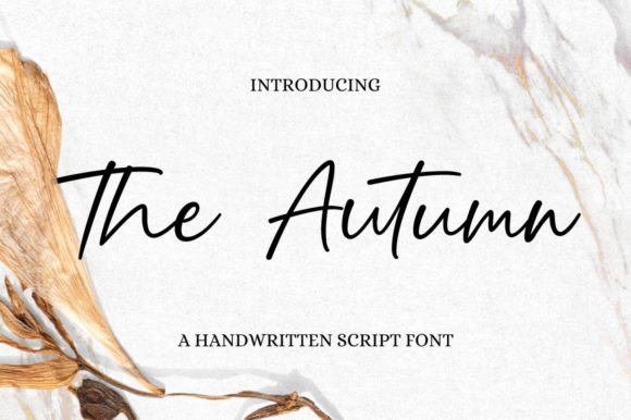 The Autumn: A Script Font for Modern Elegance