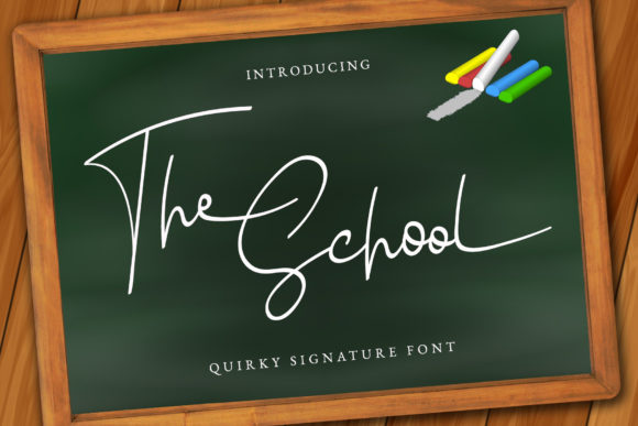 The School: A Script Font with a Playful Spirit