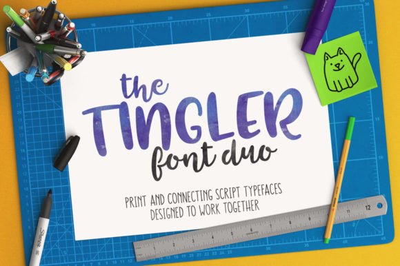 Tingler Duo: The Handwritten Font Pair for Crafters and Creators