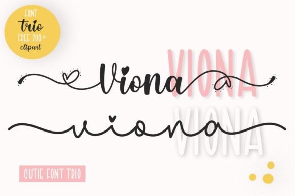 Viona: A Typeface Trio for Modern Creatives