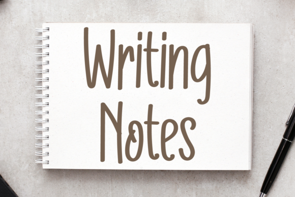 Writing Notes: The Handwritten Font That Balances Charm and Clarity