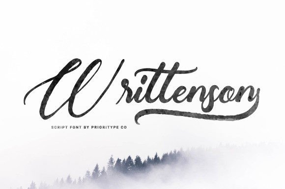 Writtenson: A Coarse-Textured Script with Indulgent Swash